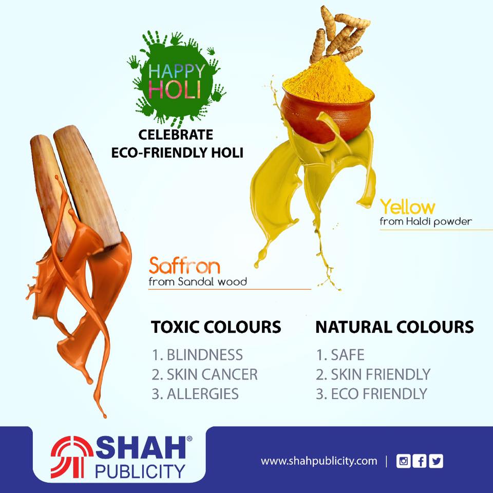 Celebrate Eco-friendly holi and being less harsh on our environment.